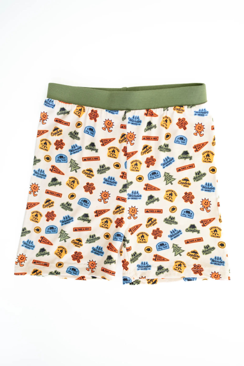 Summer Camp Shirt + Shorts Set shorts flat lay