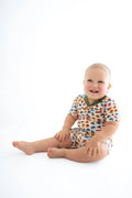 Sonny sitting in the Summer Camp Shirt + Shorts Set